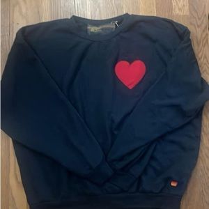 Aviator Nation heart pull over. Size large. New with tags.